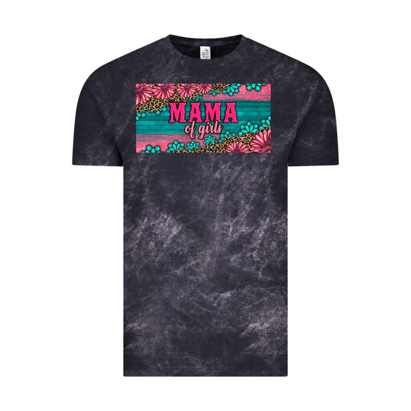 Pink Roses Mama Of Girls License Plate Vintage Tee by Artiststas | Teevron