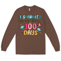 Chestnut i sparkled my way through 100 days Long Sleeve Tee - MaliasSmallBusiness