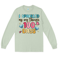 Matcha i sparkled my way through 100 days Long Sleeve Tee - MaliasSmallBusiness