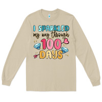 Mushroom i sparkled my way through 100 days Long Sleeve Tee - MaliasSmallBusiness