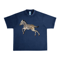 Navy Baby Zebra Urban Heavy Tee - LillyAllenDesigns
