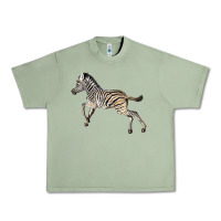 Oil Green Baby Zebra Urban Heavy Tee - LillyAllenDesigns