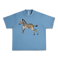 Pebble Blue Baby Zebra Urban Heavy Tee - LillyAllenDesigns