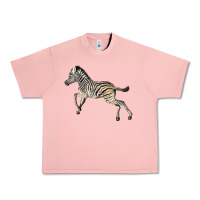 Salmon Baby Zebra Urban Heavy Tee - LillyAllenDesigns