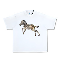 White Baby Zebra Urban Heavy Tee - LillyAllenDesigns