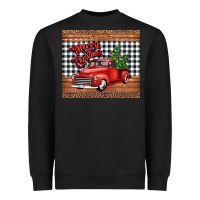 Black merry Christmas truck Heavyweight Sweatshirt - Jasminsmagicworld