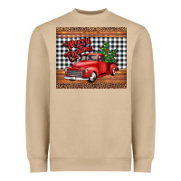 Mushroom merry Christmas truck Heavyweight Sweatshirt - Jasminsmagicworld