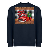 Navy merry Christmas truck Heavyweight Sweatshirt - Jasminsmagicworld