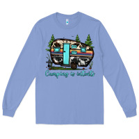 Colony Blue camping is intents Long Sleeve Tee - JahusDesignShop