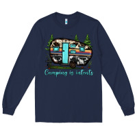 Navy camping is intents Long Sleeve Tee - JahusDesignShop