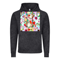 Vintage Black summer gnome seamless pattern Vintage Hoodie - BundleAndBundleShop