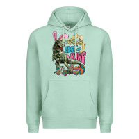 Seafoam Happy Easter Day T-rex Premium Hoodie - NancyCooperArtShop