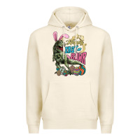 Tofu Happy Easter Day T-rex Premium Hoodie - NancyCooperArtShop