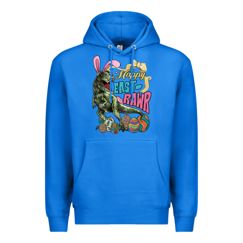 Happy Easter Day T-rex Premium Hoodie by NancyCooperArtShop | Teevron