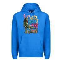 True Royal Happy Easter Day T-rex Premium Hoodie - NancyCooperArtShop