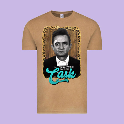 Johnny Cash Vintage Tee Designed By Adodesignshop