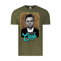 Vintage Olive johnny cash Vintage Tee - AdoDesignShop