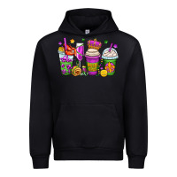 Black mardi gras coffee cups Urban Hoodie - OliviaCreatesArt