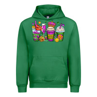 Emerald mardi gras coffee cups Urban Hoodie - OliviaCreatesArt