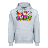 Heather Grey mardi gras coffee cups Urban Hoodie - OliviaCreatesArt