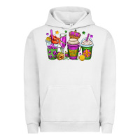 Pigment Lunar Rock mardi gras coffee cups Urban Hoodie - OliviaCreatesArt