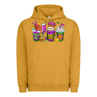 Pigment Peanut Butter mardi gras coffee cups Urban Hoodie - OliviaCreatesArt
