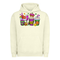 Pigment Pistachio mardi gras coffee cups Urban Hoodie - OliviaCreatesArt