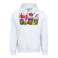 White mardi gras coffee cups Urban Hoodie - OliviaCreatesArt