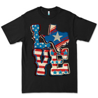 Black Love Texas  4th of july Premium Tee - CowGirlArtShop
