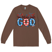 Chestnut one nation under god Long Sleeve Tee - MaliasSmallBusiness