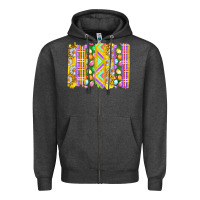 Charcoal Heather Easter Brushstrokes Zipper Hoodie - BundleAndBundleShop