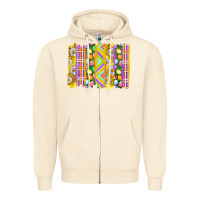 Sandshell Easter Brushstrokes Zipper Hoodie - BundleAndBundleShop