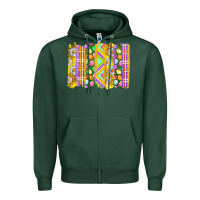 Sports Green Easter Brushstrokes Zipper Hoodie - BundleAndBundleShop