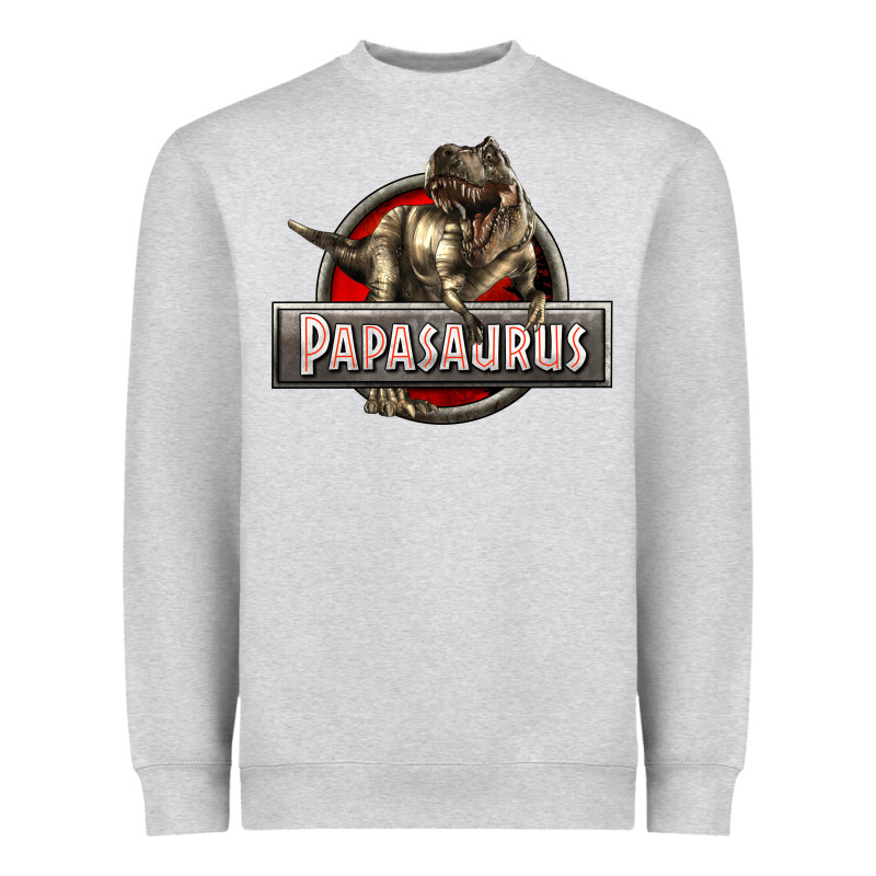 Papasaurus T-rex Heavyweight Sweatshirt by LillyAllenDesigns | Teevron