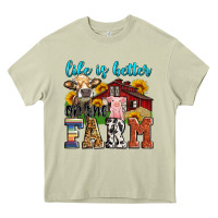 Mossy life is better on the farm Heavy Core Tee - Zillion Design Studio