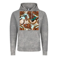 Cloud Rock cowboy western seamless pattern Vintage Hoodie - BundleAndBundleShop