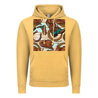 Vintage Mustard cowboy western seamless pattern Vintage Hoodie - BundleAndBundleShop