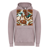 Cowboy Western Seamless Pattern Vintage Hoodie | Teevron