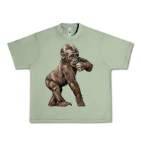 Oil Green Baby Gorilla Urban Heavy Tee - LillyAllenDesigns