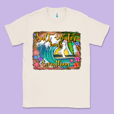 Salt Water Heals Everything Classic Tee Designed By Jasminsmagicworld