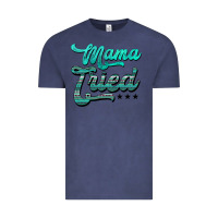 Vintage Denim mama tried aztec turquoise Vintage Tee - AdoDesignShop