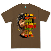 Cacao juneteenth 1885 because my ancestors weren't free in 1776 black woman Premium Tee - HRA Design Shop