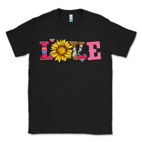Black love sunflower valentines day Classic Tee - AdoDesignShop