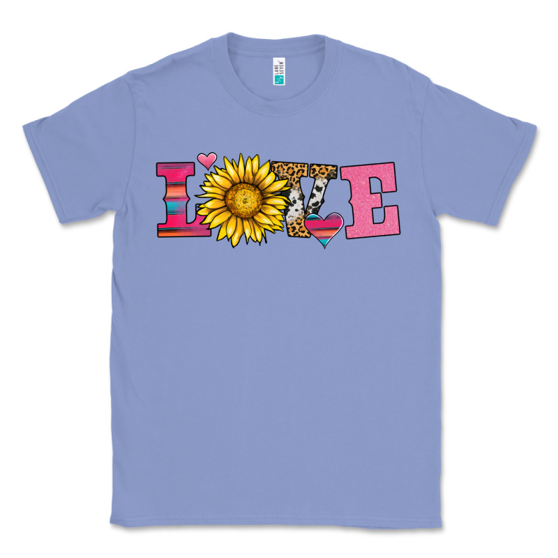 Love Sunflower Valentines Day Classic Tee by AdoDesignShop | Teevron