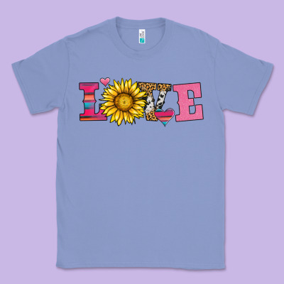Love Sunflower Valentines Day Classic Tee Designed By Adodesignshop