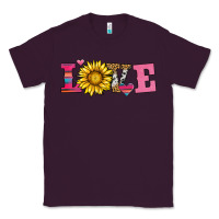 Plum love sunflower valentines day Classic Tee - AdoDesignShop