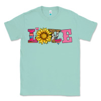 Seafoam love sunflower valentines day Classic Tee - AdoDesignShop