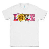 White love sunflower valentines day Classic Tee - AdoDesignShop