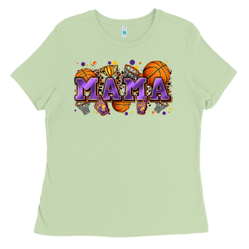 Mama Basketball Ladies Tee by Zillion Design Studio | Teevron
