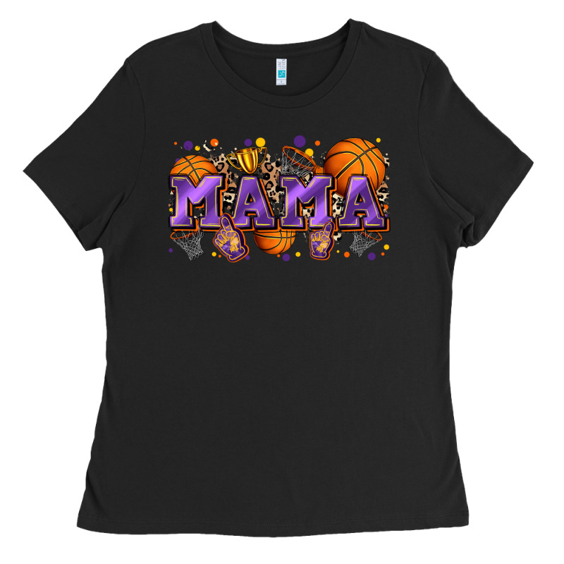 Mama Basketball Ladies Tee by Zillion Design Studio | Teevron